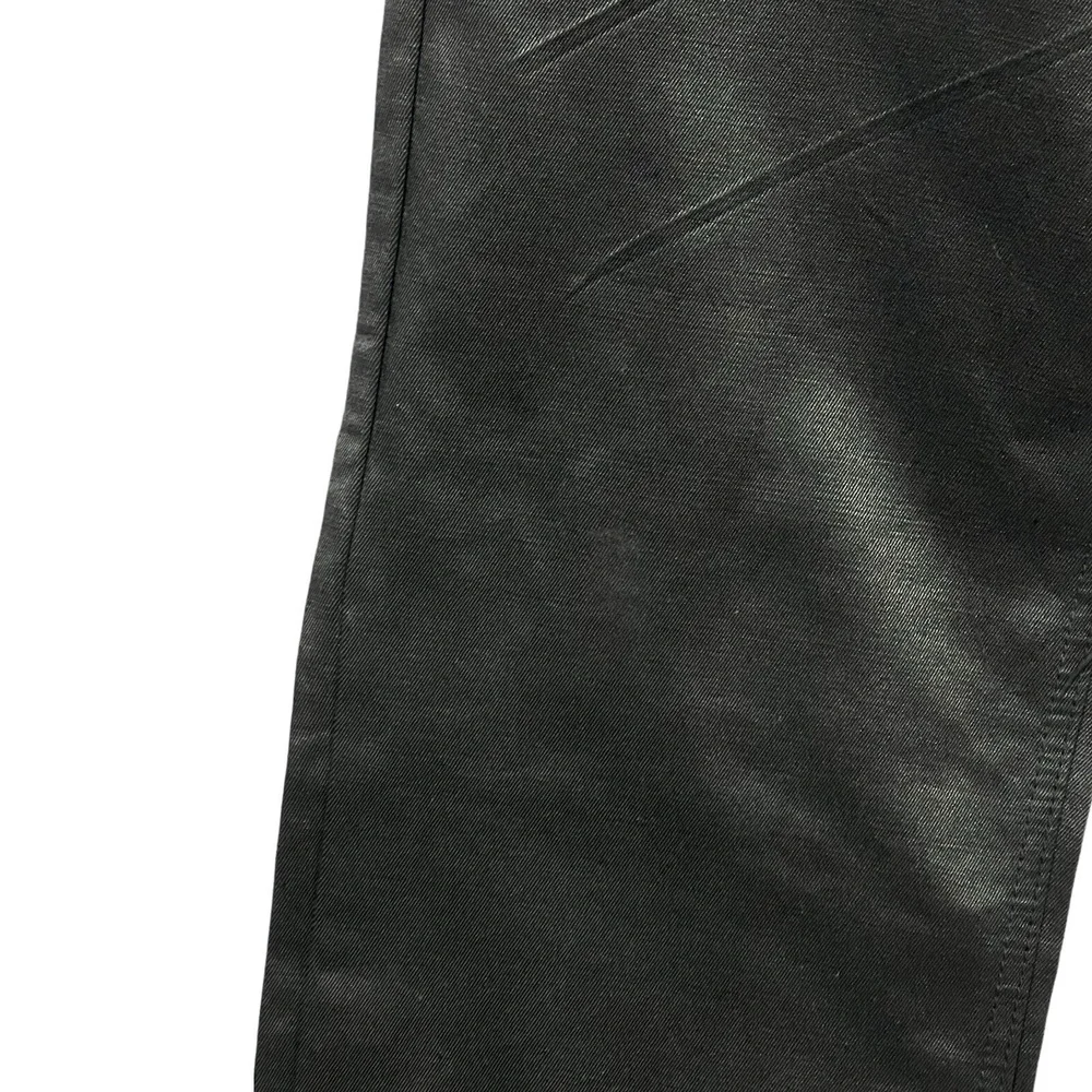 Old Skool Brand Jeans Size 18 Black‎ 5-Pockets Coated Crinkle Trendy Casual